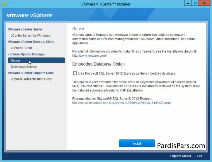 آموزش مجازی سازی شبکه، نصب و راه اندازی vSphere Update Manager