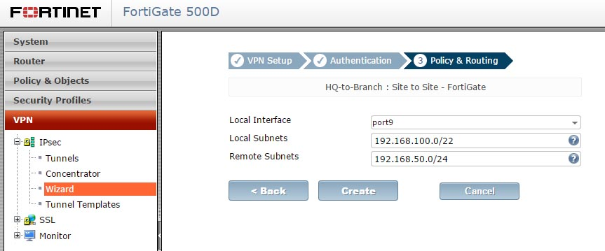  راه اندازی و کانفیگ IPSec در فورتی گیت 