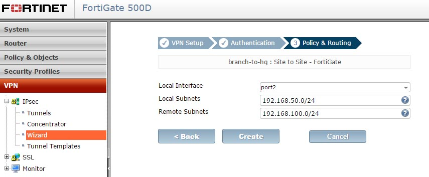  راه اندازی و کانفیگ IPSec در فورتی گیت 