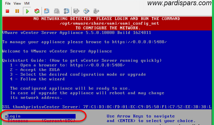 نصب و راه اندازی VCSA